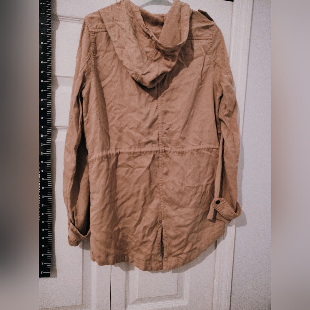 Women's Tan Jacket Or Blush Pink Color Medium Nordstrom 3/4 Length - Picture 5 of 12